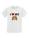 I Heart My - Cute Beagle Dog Childrens T-Shirt by TooLoud-Childrens T-Shirt-TooLoud-White-X-Small-Davson Sales