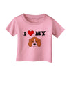 I Heart My - Cute Beagle Dog Infant T-Shirt by TooLoud-Infant T-Shirt-TooLoud-Candy-Pink-06-Months-Davson Sales