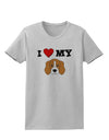 I Heart My - Cute Beagle Dog Womens T-Shirt by TooLoud-Womens T-Shirt-TooLoud-AshGray-X-Small-Davson Sales