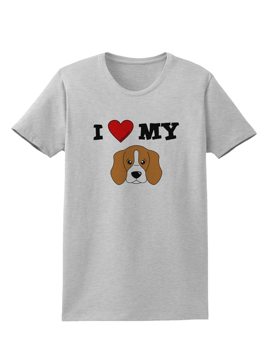 I Heart My - Cute Beagle Dog Womens T-Shirt by TooLoud-Womens T-Shirt-TooLoud-White-X-Small-Davson Sales