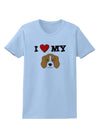I Heart My - Cute Beagle Dog Womens T-Shirt by TooLoud-Womens T-Shirt-TooLoud-Light-Blue-X-Small-Davson Sales