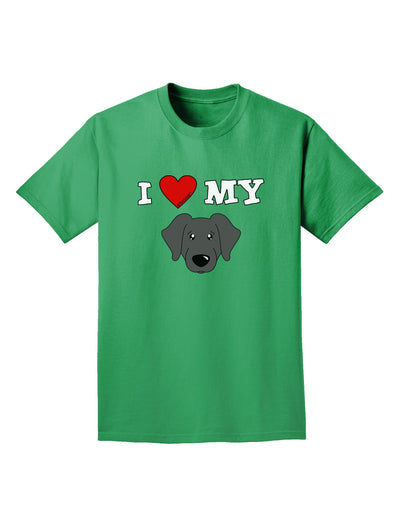 I Heart My - Cute Black Labrador Retriever Dog Adult Dark T-Shirt by TooLoud-Mens T-Shirt-TooLoud-Kelly-Green-Small-Davson Sales