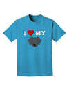 I Heart My - Cute Black Labrador Retriever Dog Adult Dark T-Shirt by TooLoud-Mens T-Shirt-TooLoud-Turquoise-Small-Davson Sales