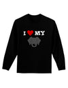 I Heart My - Cute Black Labrador Retriever Dog Adult Long Sleeve Dark T-Shirt by TooLoud-TooLoud-Black-Small-Davson Sales