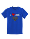 I Heart My - Cute Black Labrador Retriever Dog Childrens Dark T-Shirt by TooLoud-Childrens T-Shirt-TooLoud-Royal-Blue-X-Small-Davson Sales