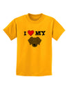 I Heart My - Cute Black Labrador Retriever Dog Childrens T-Shirt by TooLoud-Childrens T-Shirt-TooLoud-Gold-X-Small-Davson Sales