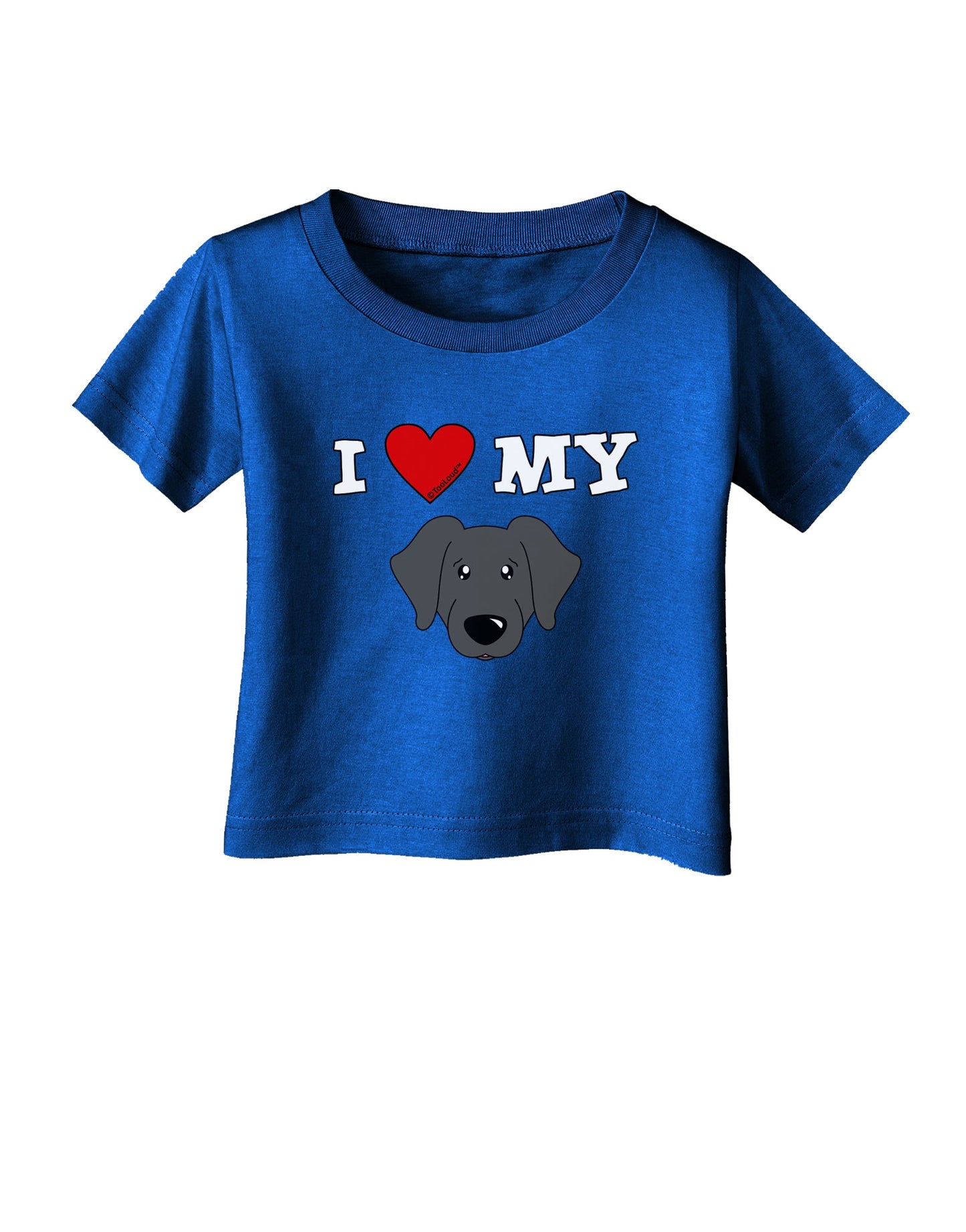 I Heart My - Cute Black Labrador Retriever Dog Infant T-Shirt Dark by TooLoud-Infant T-Shirt-TooLoud-Royal-Blue-06-Months-Davson Sales
