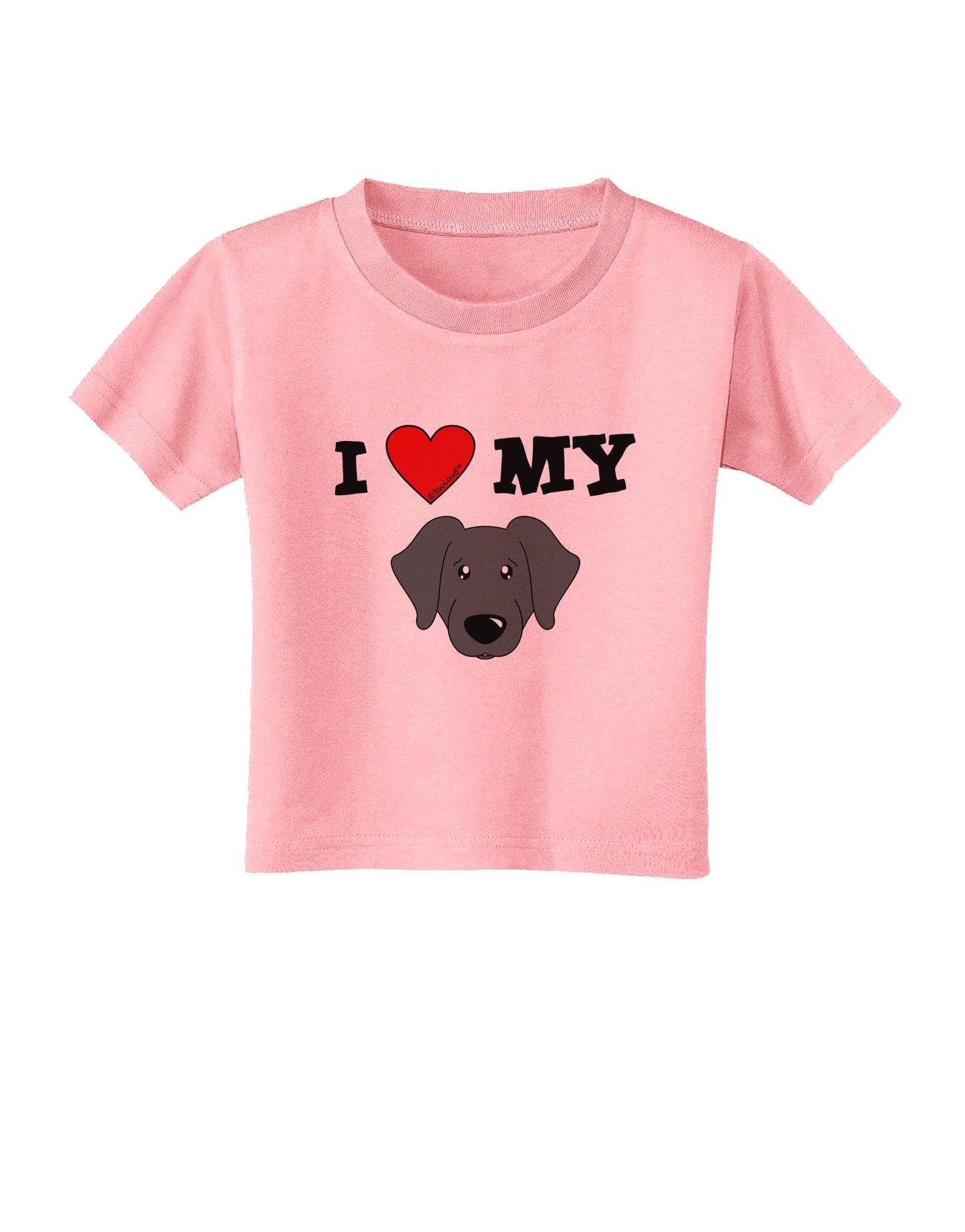 I Heart My - Cute Black Labrador Retriever Dog Toddler T-Shirt by TooLoud-Toddler T-Shirt-TooLoud-Candy-Pink-2T-Davson Sales