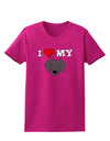 I Heart My - Cute Black Labrador Retriever Dog Womens Dark T-Shirt by TooLoud-Womens T-Shirt-TooLoud-Hot-Pink-Small-Davson Sales