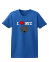 I Heart My - Cute Black Labrador Retriever Dog Womens Dark T-Shirt by TooLoud-Womens T-Shirt-TooLoud-Royal-Blue-X-Small-Davson Sales