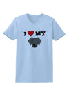 I Heart My - Cute Black Labrador Retriever Dog Womens T-Shirt by TooLoud-Womens T-Shirt-TooLoud-Light-Blue-X-Small-Davson Sales