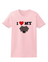 I Heart My - Cute Black Labrador Retriever Dog Womens T-Shirt by TooLoud-Womens T-Shirt-TooLoud-PalePink-X-Small-Davson Sales