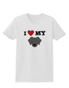 I Heart My - Cute Black Labrador Retriever Dog Womens T-Shirt by TooLoud-Womens T-Shirt-TooLoud-White-X-Small-Davson Sales