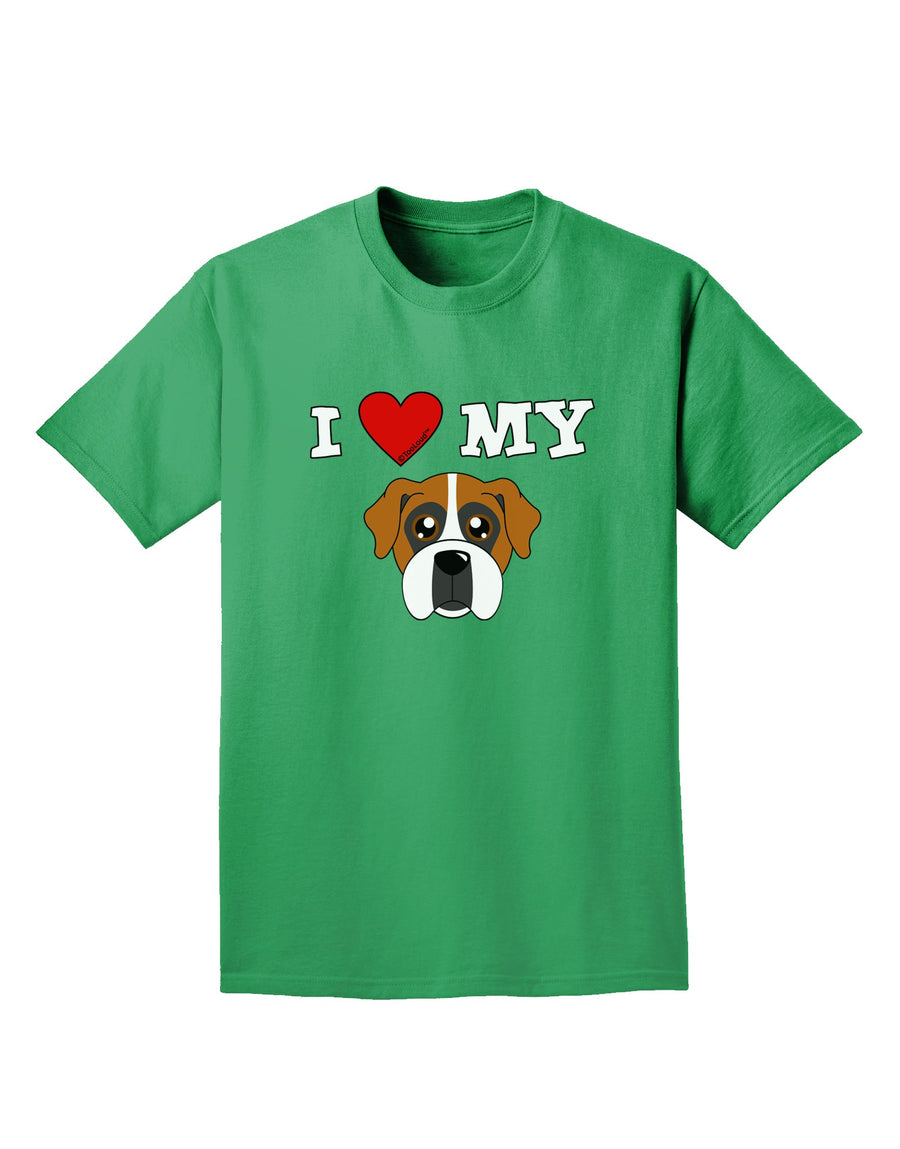 I Heart My - Cute Boxer Dog Adult Dark T-Shirt by TooLoud-Mens T-Shirt-TooLoud-Purple-Small-Davson Sales