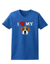 I Heart My - Cute Boxer Dog Womens Dark T-Shirt by TooLoud-Womens T-Shirt-TooLoud-Royal-Blue-X-Small-Davson Sales