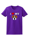 I Heart My - Cute Boxer Dog Womens Dark T-Shirt by TooLoud-Womens T-Shirt-TooLoud-Purple-X-Small-Davson Sales