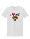 I Heart My - Cute Boxer Dog Womens T-Shirt by TooLoud-Womens T-Shirt-TooLoud-White-X-Small-Davson Sales