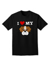I Heart My - Cute Bulldog - Red Adult Dark T-Shirt by TooLoud-Mens T-Shirt-TooLoud-Black-Small-Davson Sales