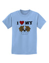 I Heart My - Cute Bulldog - Red Childrens T-Shirt by TooLoud-Childrens T-Shirt-TooLoud-Light-Blue-X-Small-Davson Sales