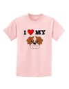I Heart My - Cute Bulldog - Red Childrens T-Shirt by TooLoud-Childrens T-Shirt-TooLoud-PalePink-X-Small-Davson Sales
