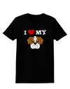 I Heart My - Cute Bulldog - Red Womens Dark T-Shirt by TooLoud-Womens T-Shirt-TooLoud-Black-X-Small-Davson Sales