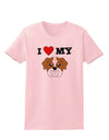 I Heart My - Cute Bulldog - Red Womens T-Shirt by TooLoud-Womens T-Shirt-TooLoud-PalePink-X-Small-Davson Sales