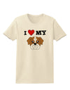 I Heart My - Cute Bulldog - Red Womens T-Shirt by TooLoud-Womens T-Shirt-TooLoud-Natural-X-Small-Davson Sales