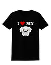 I Heart My - Cute Bulldog - White Womens Dark T-Shirt by TooLoud-Womens T-Shirt-TooLoud-Black-X-Small-Davson Sales