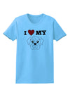 I Heart My - Cute Bulldog - White Womens T-Shirt by TooLoud-Womens T-Shirt-TooLoud-Aquatic-Blue-X-Small-Davson Sales