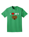 I Heart My - Cute Chocolate Labrador Retriever Dog Adult Dark T-Shirt by TooLoud-Mens T-Shirt-TooLoud-Kelly-Green-Small-Davson Sales