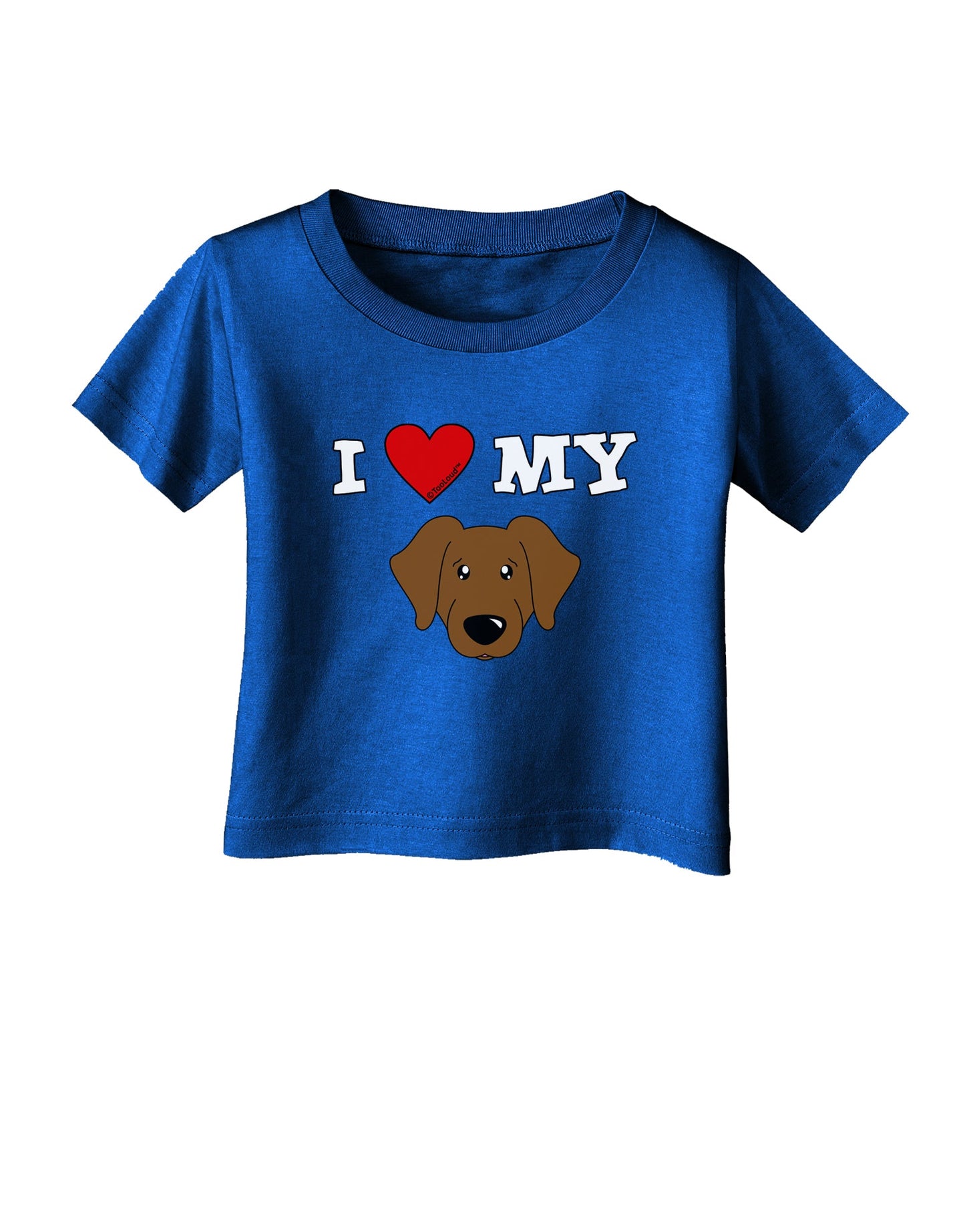 I Heart My - Cute Chocolate Labrador Retriever Dog Infant T-Shirt Dark by TooLoud-Infant T-Shirt-TooLoud-Royal-Blue-06-Months-Davson Sales