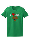 I Heart My - Cute Chocolate Labrador Retriever Dog Womens Dark T-Shirt by TooLoud-Womens T-Shirt-TooLoud-Kelly-Green-X-Small-Davson Sales