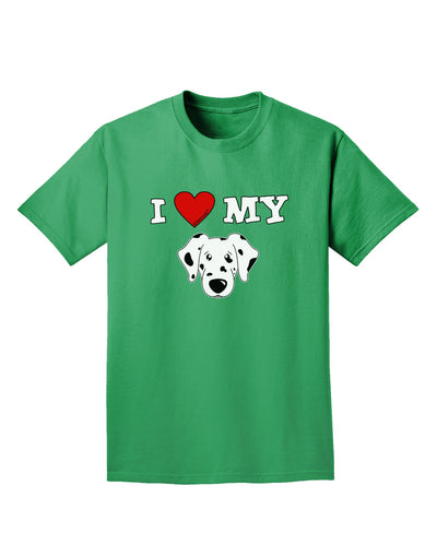 I Heart My - Cute Dalmatian Dog Adult Dark T-Shirt by TooLoud-Mens T-Shirt-TooLoud-Kelly-Green-Small-Davson Sales