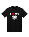 I Heart My - Cute Dalmatian Dog Adult Dark T-Shirt by TooLoud-Mens T-Shirt-TooLoud-Black-Small-Davson Sales