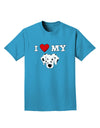 I Heart My - Cute Dalmatian Dog Adult Dark T-Shirt by TooLoud-Mens T-Shirt-TooLoud-Turquoise-Small-Davson Sales