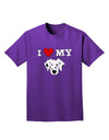 I Heart My - Cute Dalmatian Dog Adult Dark T-Shirt by TooLoud-Mens T-Shirt-TooLoud-Purple-Small-Davson Sales