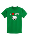 I Heart My - Cute Dalmatian Dog Childrens Dark T-Shirt by TooLoud-Childrens T-Shirt-TooLoud-Kelly-Green-X-Small-Davson Sales