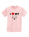 I Heart My - Cute Dalmatian Dog Childrens T-Shirt by TooLoud-Childrens T-Shirt-TooLoud-PalePink-X-Small-Davson Sales