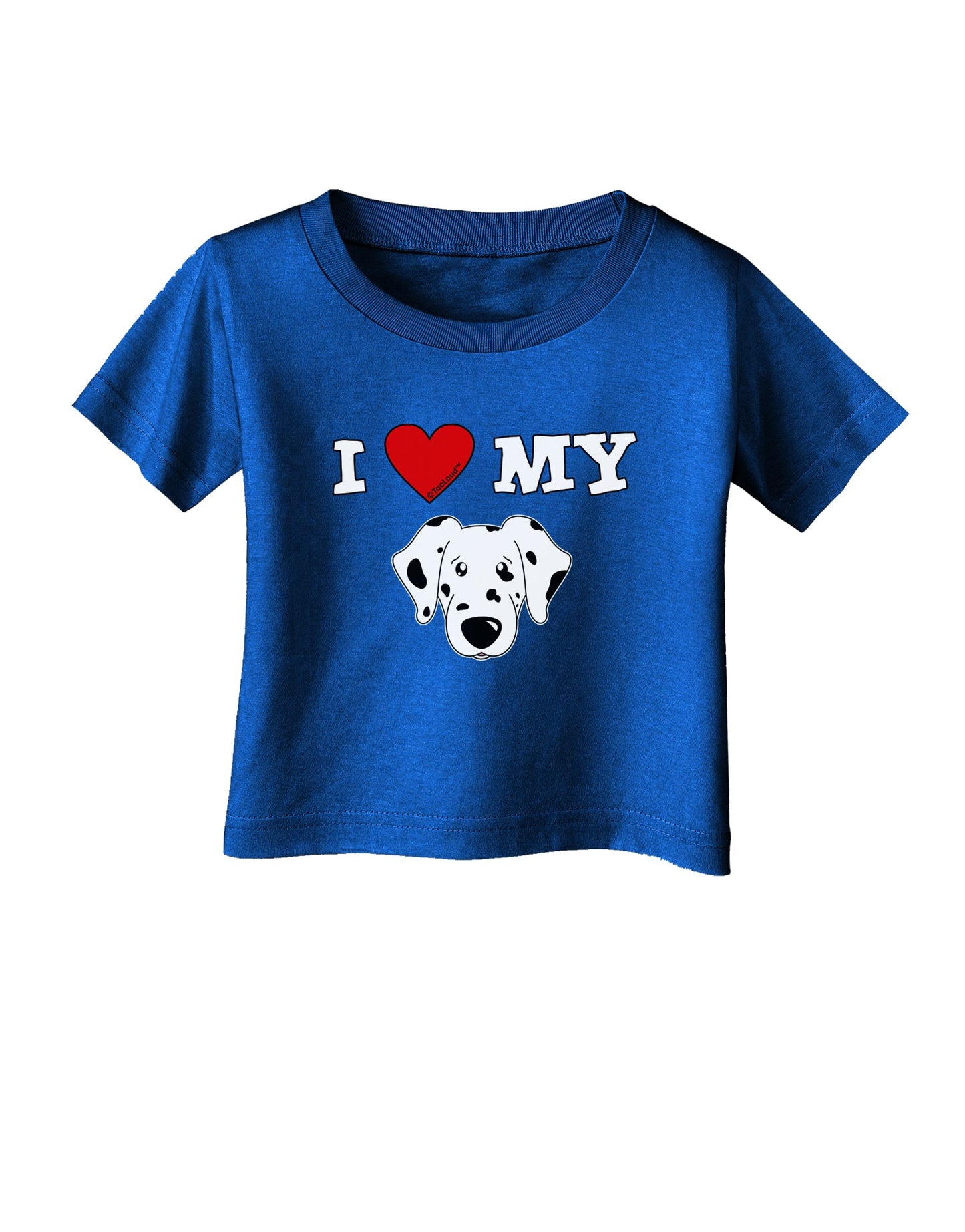 I Heart My - Cute Dalmatian Dog Infant T-Shirt Dark by TooLoud-Infant T-Shirt-TooLoud-Royal-Blue-06-Months-Davson Sales