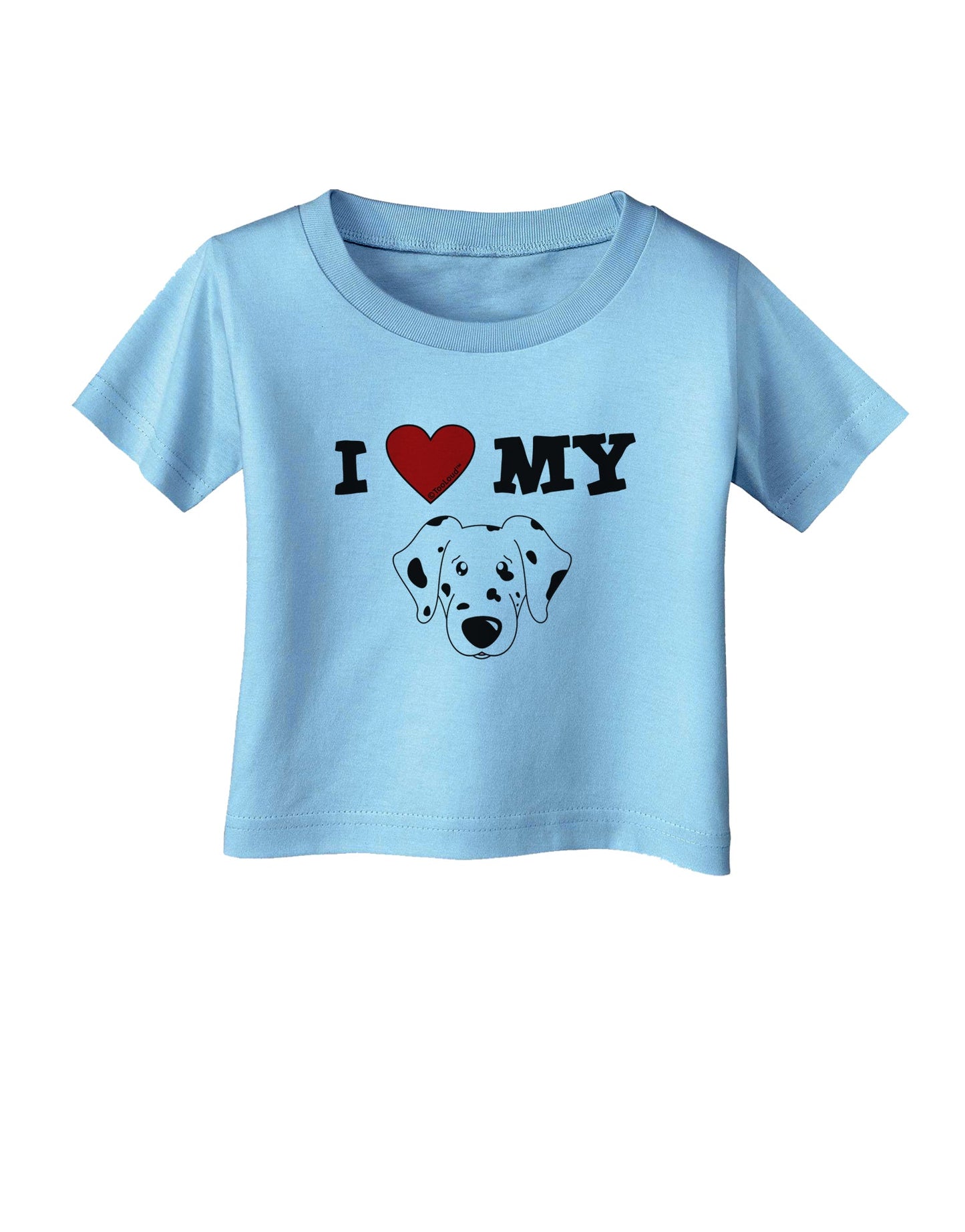 I Heart My - Cute Dalmatian Dog Infant T-Shirt by TooLoud-Infant T-Shirt-TooLoud-Aquatic-Blue-06-Months-Davson Sales