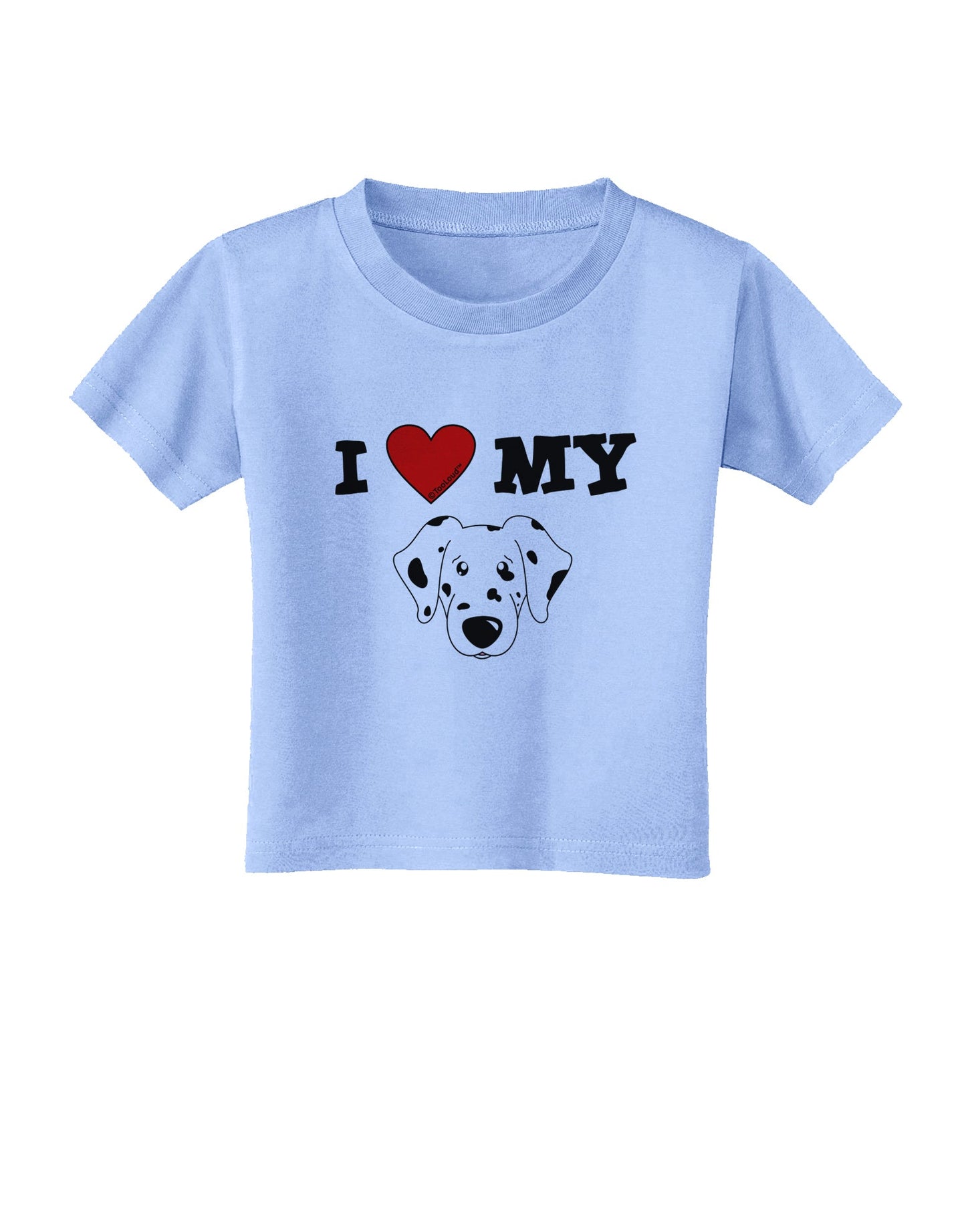 I Heart My - Cute Dalmatian Dog Toddler T-Shirt by TooLoud-Toddler T-Shirt-TooLoud-Aquatic-Blue-2T-Davson Sales