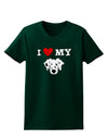 I Heart My - Cute Dalmatian Dog Womens Dark T-Shirt by TooLoud-Womens T-Shirt-TooLoud-Forest-Green-Small-Davson Sales