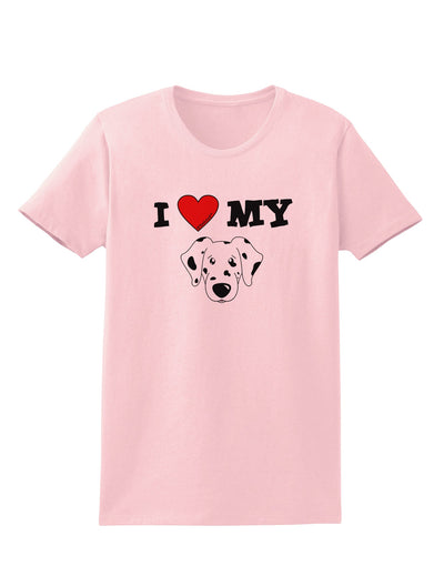 I Heart My - Cute Dalmatian Dog Womens T-Shirt by TooLoud-Womens T-Shirt-TooLoud-PalePink-X-Small-Davson Sales