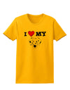 I Heart My - Cute Dalmatian Dog Womens T-Shirt by TooLoud-Womens T-Shirt-TooLoud-Gold-X-Small-Davson Sales