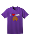 I Heart My - Cute Doxie Dachshund Dog Adult Dark T-Shirt by TooLoud-Mens T-Shirt-TooLoud-Purple-Small-Davson Sales