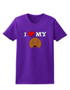 I Heart My - Cute Doxie Dachshund Dog Womens Dark T-Shirt by TooLoud-Womens T-Shirt-TooLoud-Purple-X-Small-Davson Sales