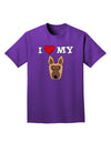 I Heart My - Cute German Shepherd Dog Adult Dark T-Shirt by TooLoud-Mens T-Shirt-TooLoud-Purple-Small-Davson Sales