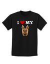 I Heart My - Cute German Shepherd Dog Childrens Dark T-Shirt by TooLoud-Childrens T-Shirt-TooLoud-Black-X-Small-Davson Sales