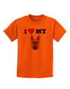 I Heart My - Cute German Shepherd Dog Childrens T-Shirt by TooLoud-Childrens T-Shirt-TooLoud-Orange-X-Small-Davson Sales