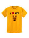 I Heart My - Cute German Shepherd Dog Childrens T-Shirt by TooLoud-Childrens T-Shirt-TooLoud-Gold-X-Small-Davson Sales